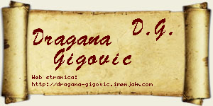 Dragana Gigović vizit kartica